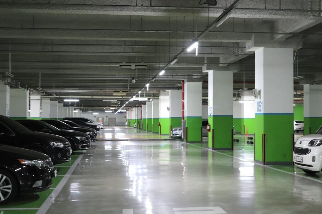 parking lot, car wallpapers, underground parking, car, this home, this special steel company